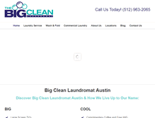 Tablet Screenshot of bigcleanlaundromat.com